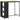 Bartafel met opbergrek 120x60x110 cm poly rattan zwart