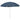Strandparasol 300 cm blauw