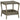 Tuintafel 45x45x46,5 cm poly rattan bruin