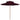 Parasol dubbeldekker met houten paal 270 cm bordeauxrood