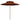 Parasol dubbeldekker met houten paal 270 cm terracottakleurig