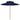 Parasol dubbeldekker met houten paal 270 cm blauw