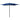 Parasol 3-laags met aluminium paal 2,5x2,5 m azuurblauw