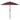 Parasol 3-laags met aluminium paal 2,5 m bordeauxrood