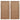Rolgordijnen 2 st 80x160 cm bamboe bruin