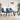Eetkamerstoelen 4 st fluweel blauw