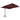 Zweefparasol met aluminium paal 400x300 cm bordeauxrood