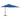 Zweefparasol met paal en LED-verlichting 250 cm azuurblauw