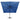 Zweefparasol met dubbel dak 300x300 cm azuurblauw