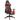 Gamestoel draaibaar met voetensteun PVC rood