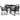 5-delige Tuinset PVC-rattan zwart