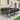 7-delige Tuinset PVC-rattan zwart