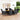 7-delige Tuinset met kussens poly rattan donkergrijs