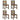 Eetkamerstoelen 4 st massief gerecycled hout