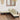 6-delige Loungeset met kussens poly rattan zwart
