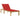 Ligbed met rood kussen geïmpregneerd grenenhout