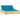 Ligbed tweepersoons met blauwe kussens geïmpregneerd grenenhout