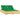 Ligbed tweepersoons met groene kussens geïmpregneerd grenenhout