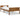 Bedframe massief grenenhout honingbruin 100x200 cm