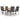 5-delige Tuinset poly rattan bruin