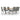 7-delige Tuinset poly rattan grijs