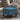 Kruk met houten poten fluweel blauw