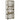 Latwerk met schappen 55x30x140 cm massief vurenhout grijs