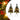 Tuinkerstbomen 2 st met verlichting 76 cm PVC