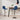Barkrukken 2 st stof blauw