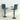 Barkrukken 2 st fluweel blauw