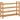 Schoenenrek met 4 schappen 100x27x80 cm massief eikenhout