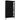 Vitrinekast 90x40x180 cm staal en gehard glas zwart