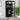 Vitrinekast 90x40x180 cm staal en gehard glas zwart