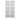 Vitrinekast 90x40x180 cm staal en gehard glas wit