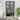 Vitrinekast 90x40x180 cm staal en gehard glas antracietkleurig