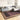 Vloerkleed wasbaar anti-slip 190x300 cm zwart en goudkleurig