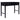 Bureau 108x45x76 cm massief paulowniahout zwart
