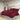 Dekbedovertrekset 135x200 cm katoen bordeauxrood
