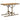 Tuintafel massief acaciahout en poly rattan beige