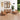 6-delige Loungeset massief grenenhout honingbruin