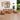 8-delige Loungeset massief grenenhout honingbruin