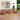 8-delige Loungeset massief grenenhout honingbruin