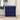 Opbergkruk inklapbaar kunstlinnen blauw