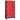 Lockerkast 90x45x180 cm staal antracietkleurig en rood