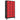 Lockerkast 90x40x180 cm staal antracietkleurig en rood