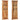 Kapstokken 2 st 38x100 cm massief acaciahout