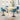 Eetkamerstoelen draaibaar 4 st fluweel blauw