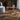 Hocker rond fluweel bruin