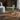 Hocker rond fluweel mosterdgroen