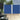 Windscherm uittrekbaar 160x600 cm blauw